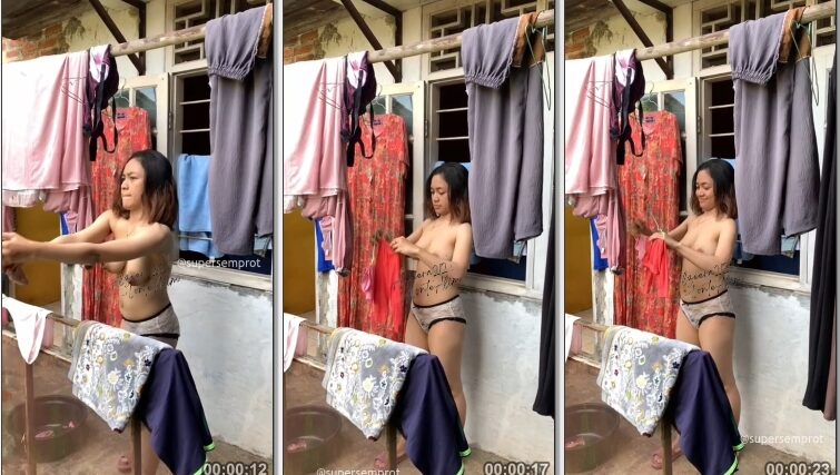 Alzeera212 Jemur Baju Bugil Depan Rumah