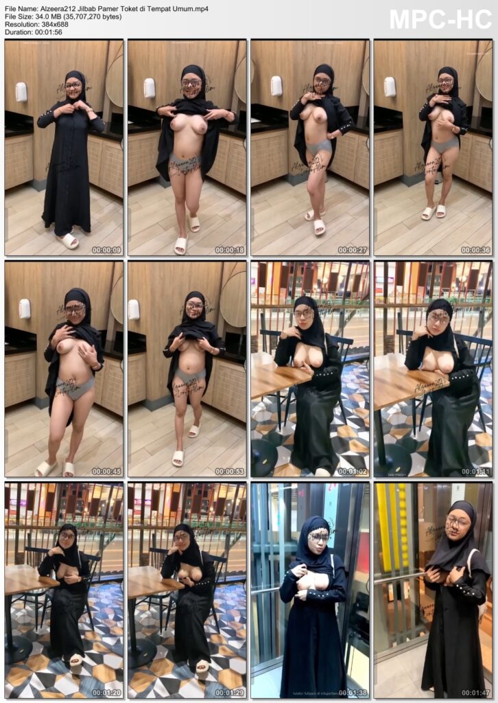 Alzeera212 Jilbab Pamer Toket di Tempat Umum